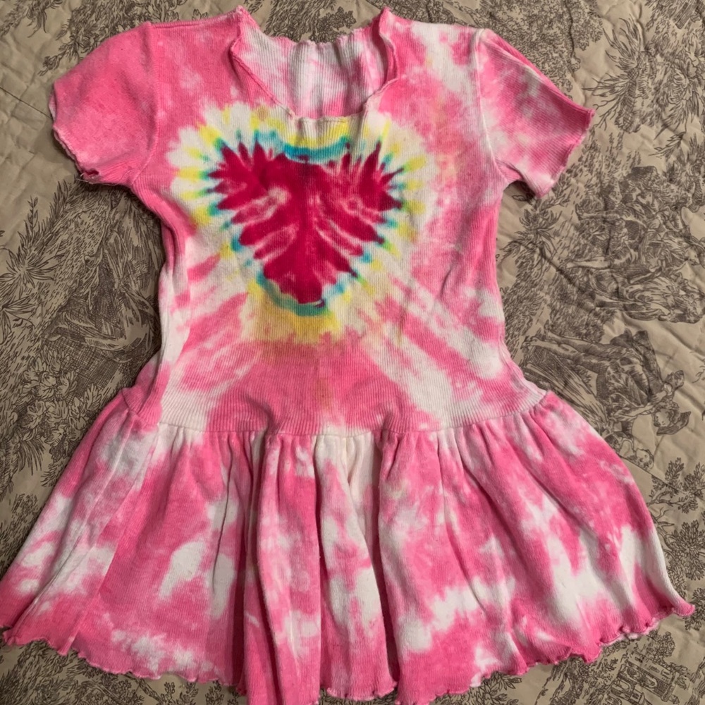 Precious little tie-dye dress.